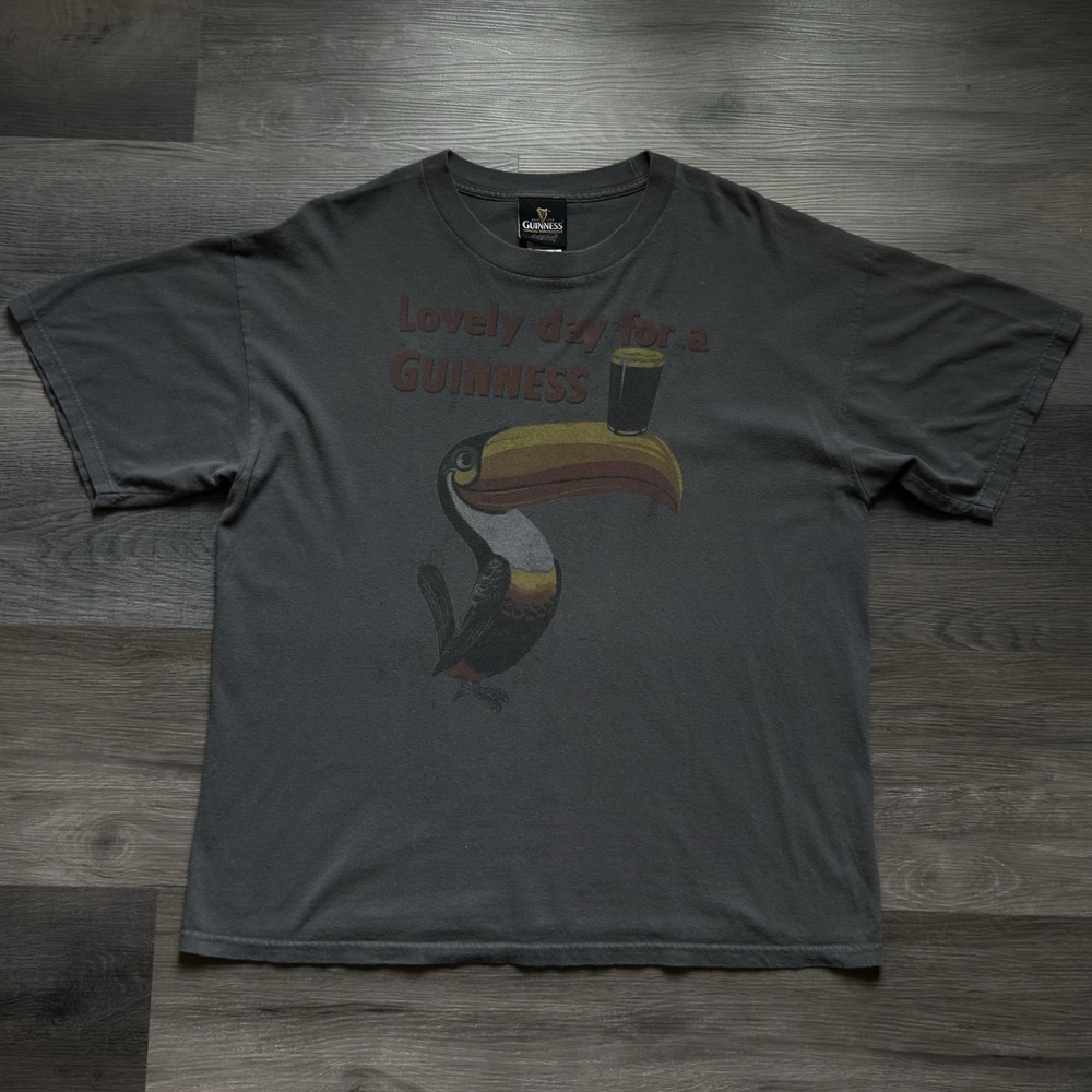 Vintage Lovely Day For A Guinness T-shirt Mens XL Toucan Official Merch Beer
